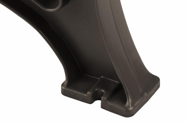 Bank 4 Sitzer aus Kunststoff, braun, 200 cm, stabile Gartenbank Sitzbank Parkbank, Blome